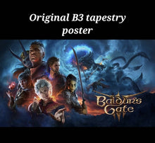 Load image into Gallery viewer, Baldur's Gate 3 + B3 Fabric Poster - Sony PS5 Playstation 5