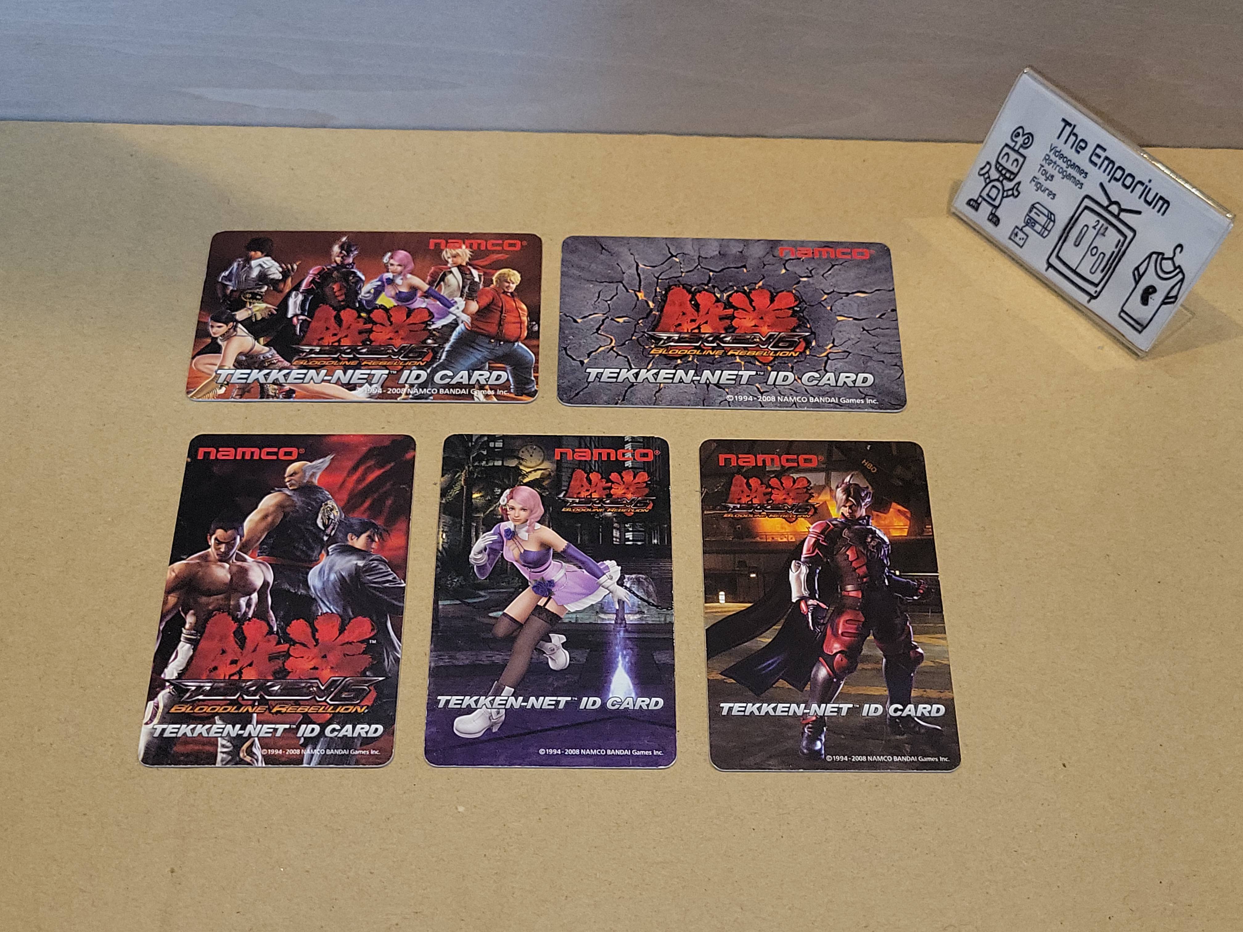 Namco Tekken NET ID Cards set - toy action figure gadgets – The