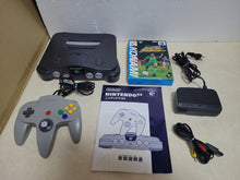 Load image into Gallery viewer, Nintendo 64 Console - black + Perfect Strikers - Nintendo64 N64 Nintendo 64