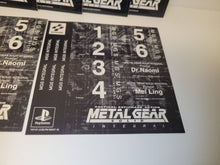 Load image into Gallery viewer, Metal Gear Solid / Integral Stickers lot set - Free / Freebie / Promo