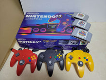 Load image into Gallery viewer, Nintendo 64 Console - black + 3 Extra Controllers - Nintendo64 N64 Nintendo 64