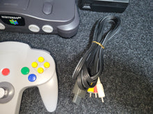 Load image into Gallery viewer, Nintendo 64 Console - black + Perfect Strikers - Nintendo64 N64 Nintendo 64