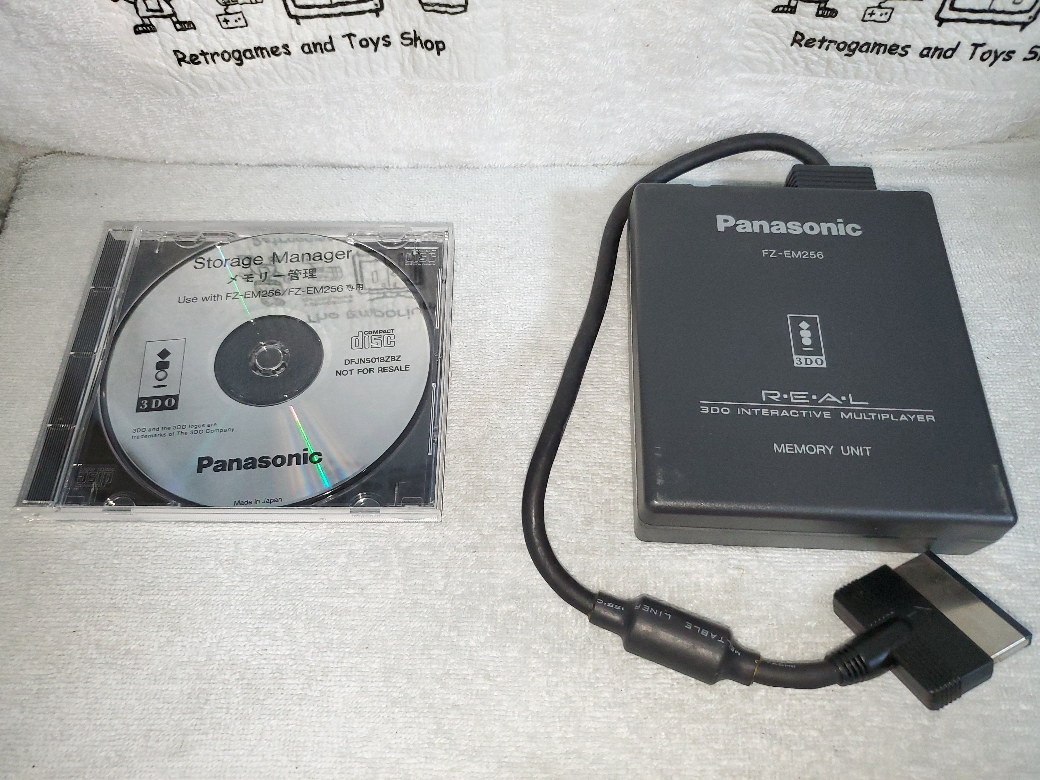 3DO Memory Unit FZ-EM256 with CD Panasonic - panasonic 3do japan