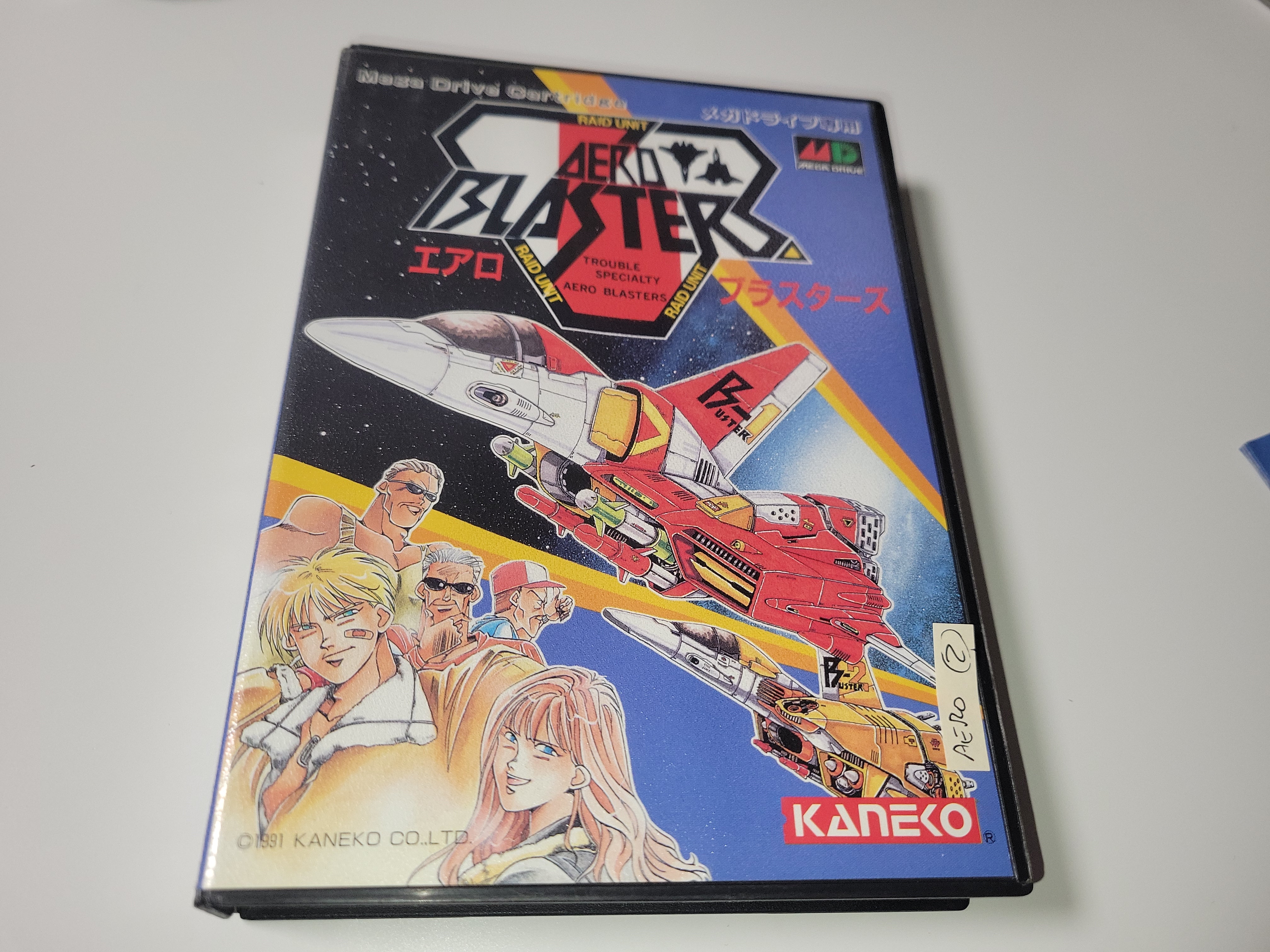 Aero Blasters Raid Unit Sur Mega Drive – NTSC-J, Complet, Bon état (Japon)