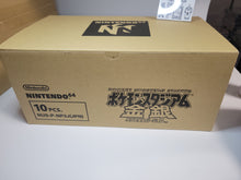 Load image into Gallery viewer, Pokemon Stadium: Gold & Silver brand new old stock (full shipping box set of 10 games) - Nintendo64 N64 Nintendo 64