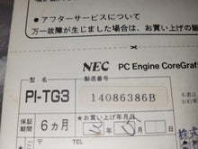 Load image into Gallery viewer, Pc Engine CoreGrafx Console - Nec Pce PcEngine