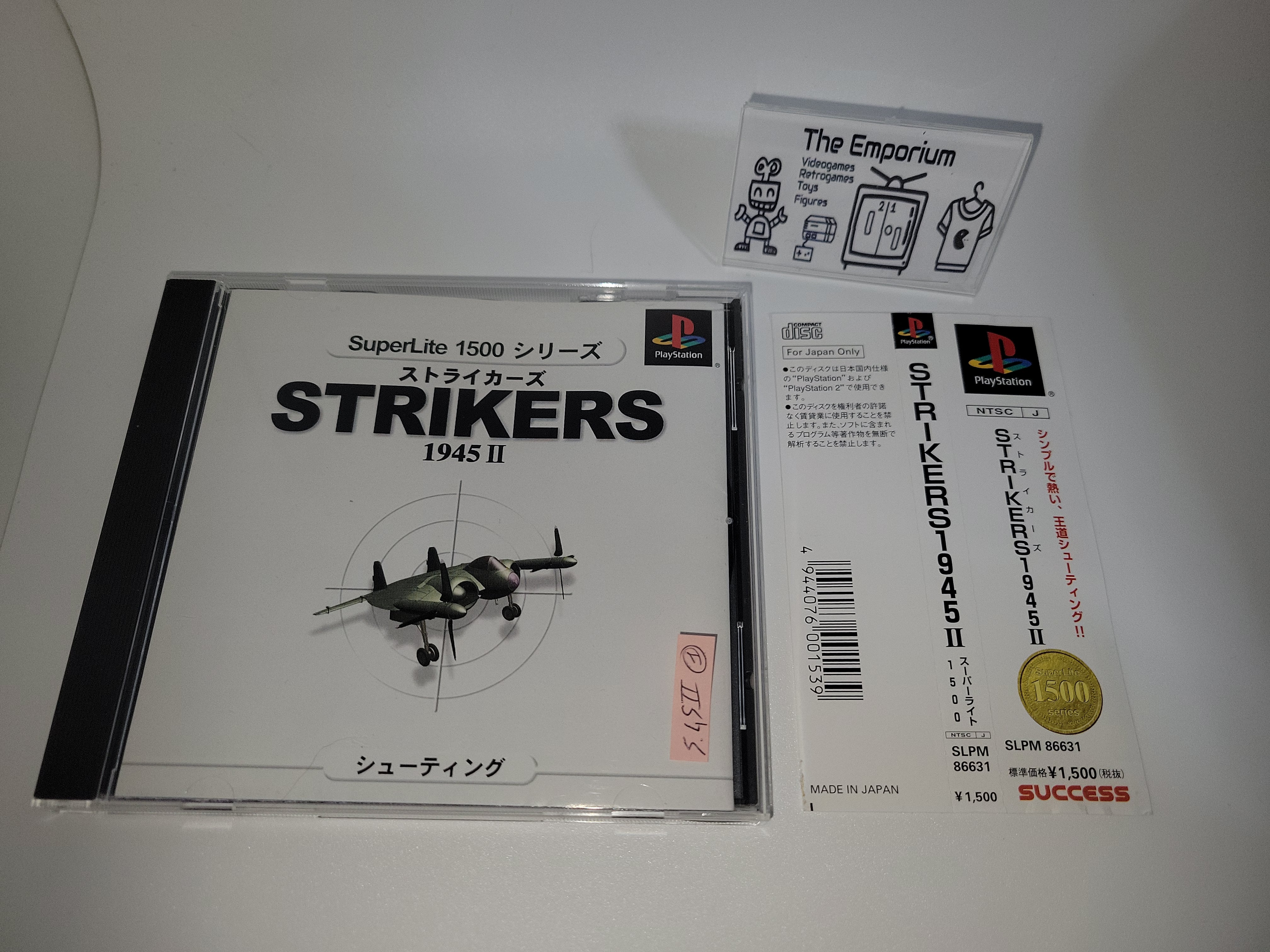 Jeu PS1 Strikers 1945 II - Version Japon NTSC, SuperLite 1500 Series, Bon état