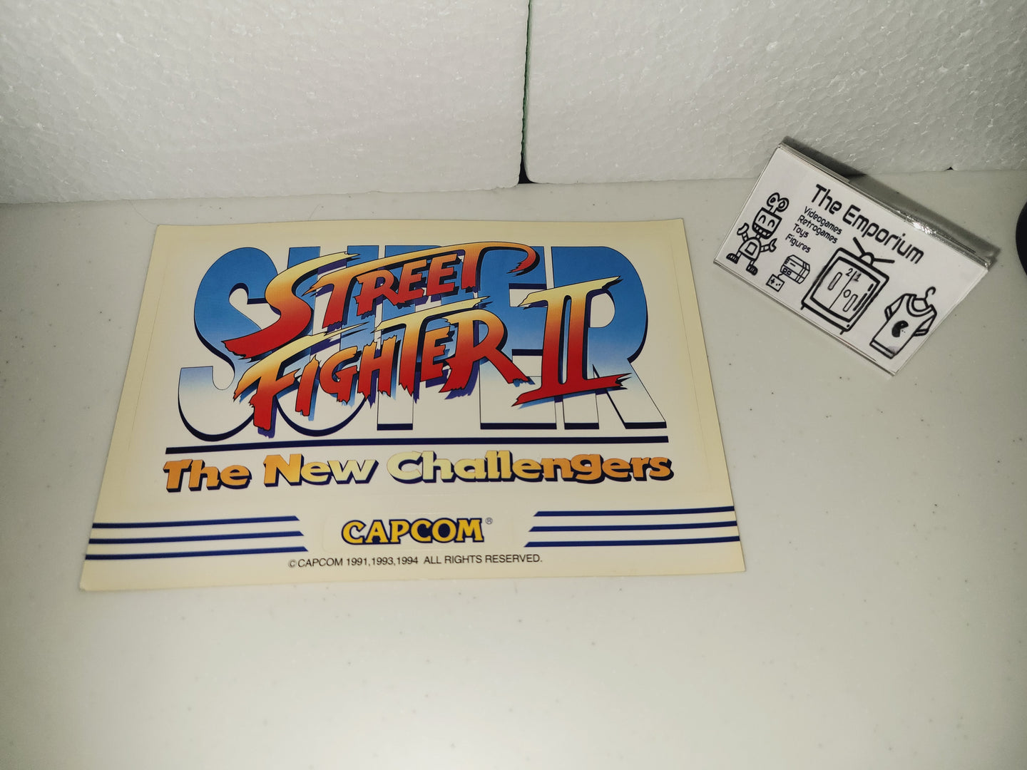 Super Street Fighter II Arcade cabinet sticker - Arcade poster artset