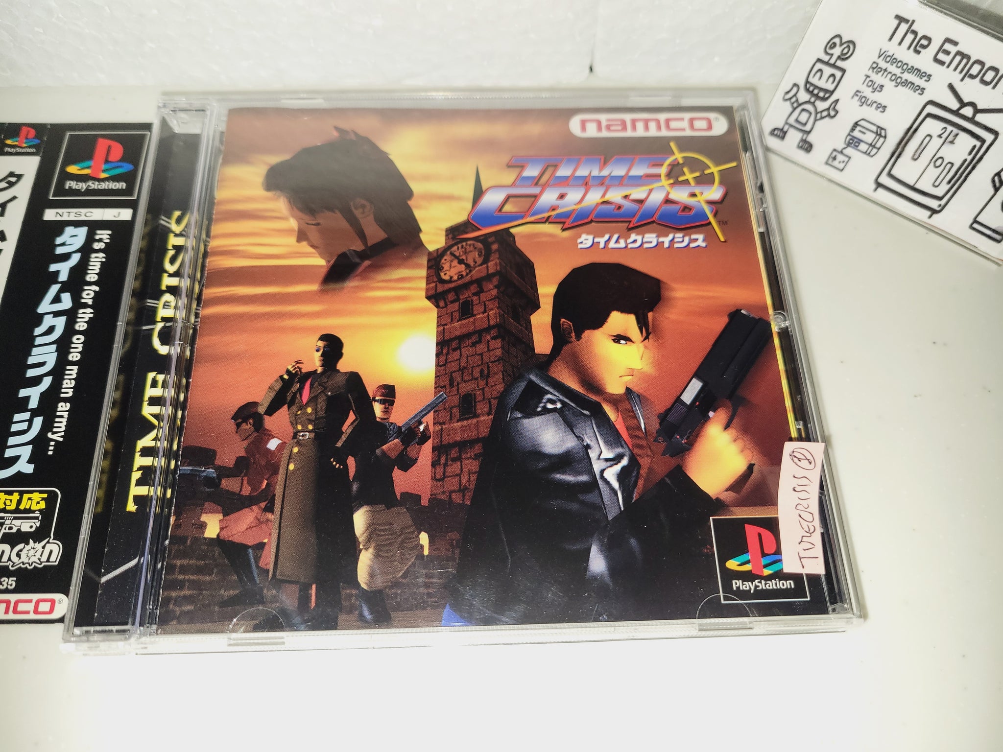 PlayStation1/プレイステーション1/プレステ1/PS1  namco ナムコ SONY ソニー タイムクライシス Time Crisis PLATINUM ソフト Time Crisis Sony PlayStation 1 PS1 Black Label DISC ONLY
