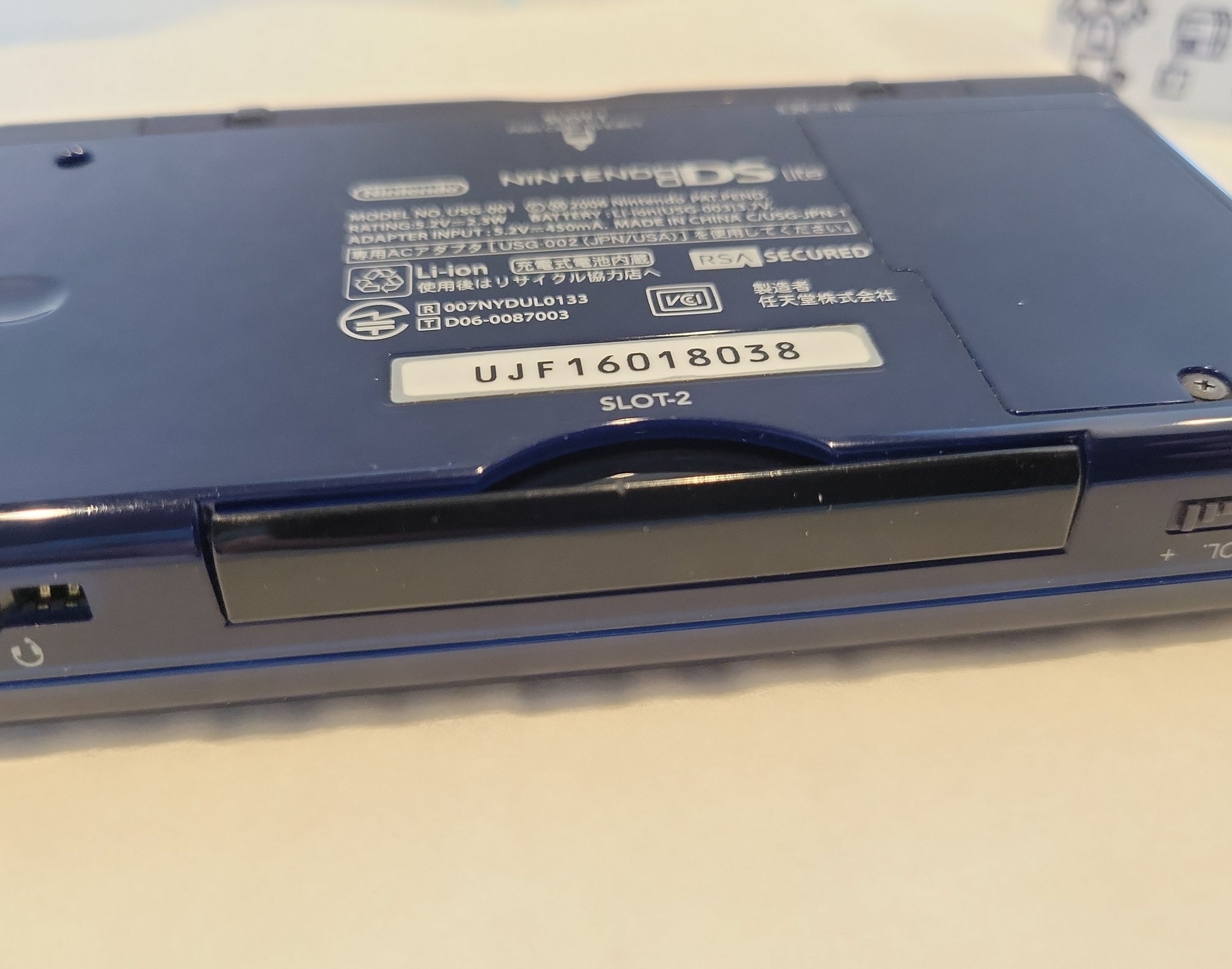 Nintendo DS Lite Enamel Navy Console - Nintendo Ds NDS – The 