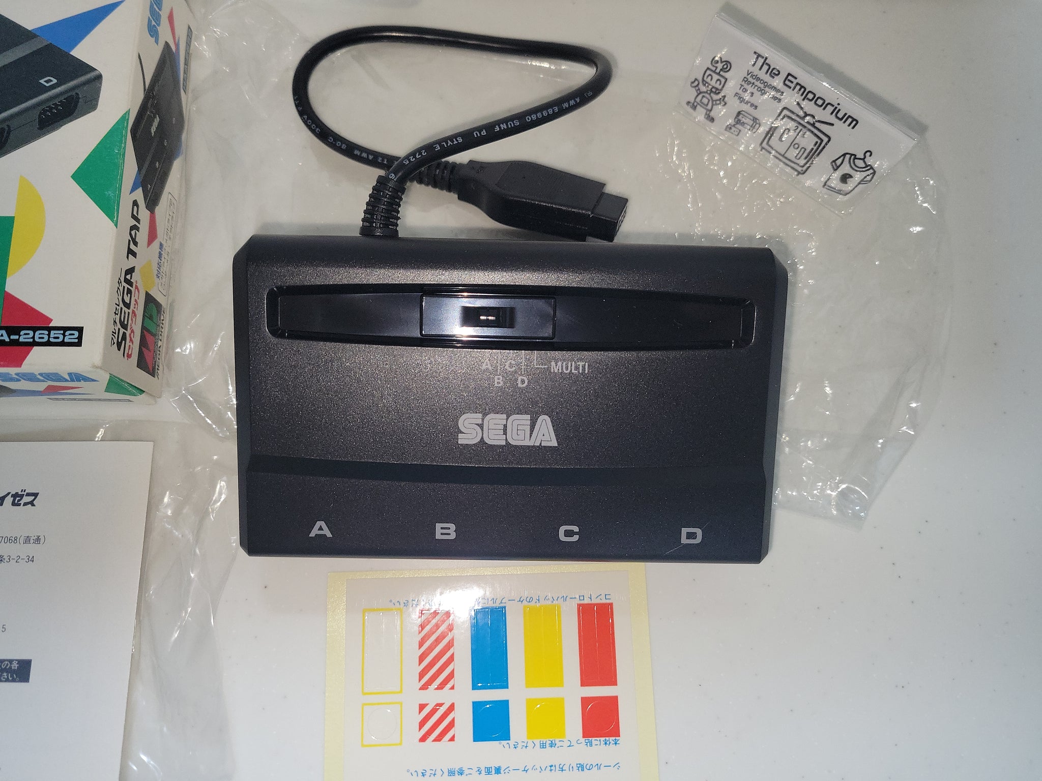 SEGA - MD 大旋風(箱、説明書付属) Sega Tap Official Multitap - Sega MD MegaDrive – The