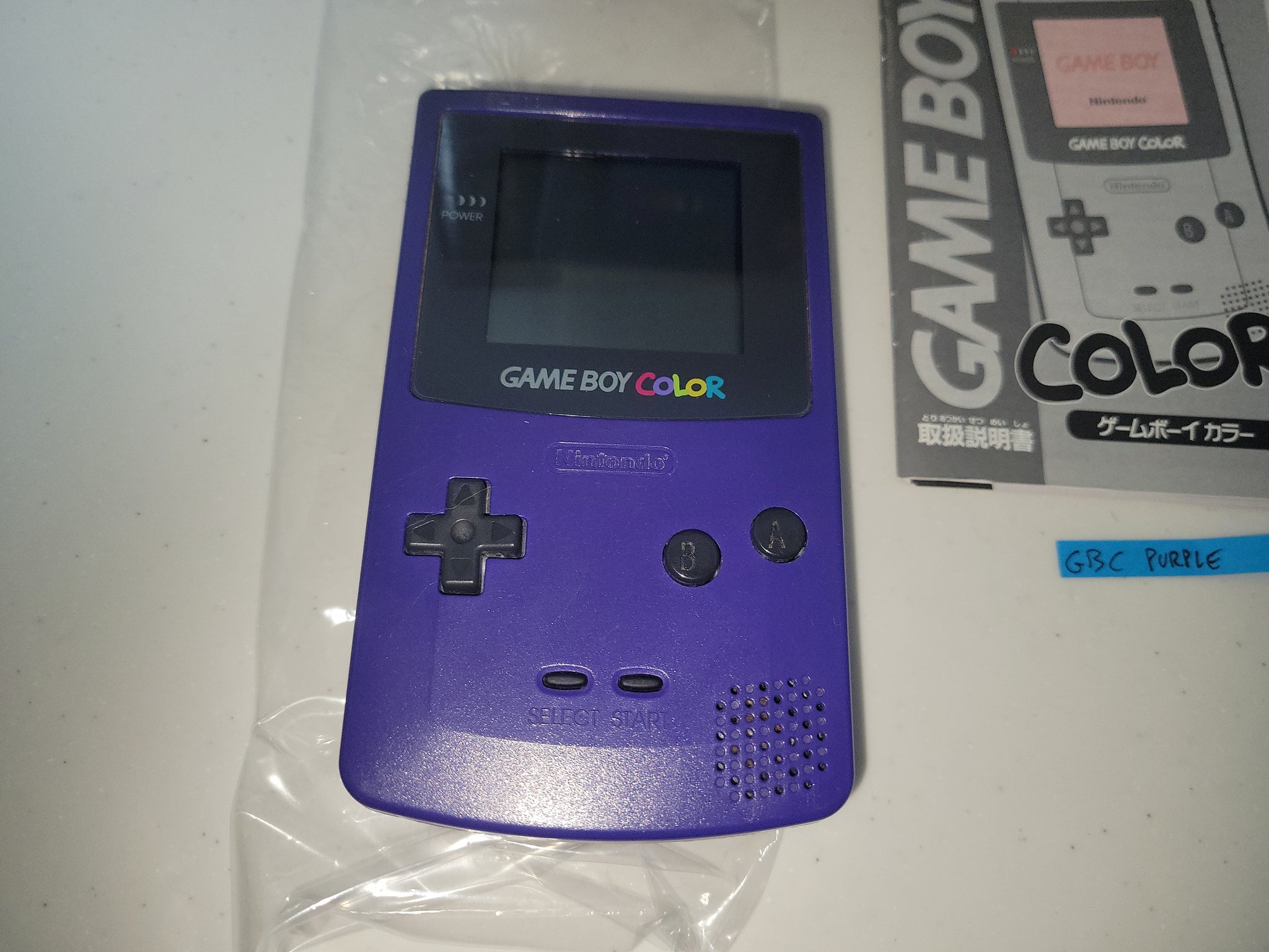 ゲームボーイカラー　本体　パープル 紫 GB GAME BOY COLOR