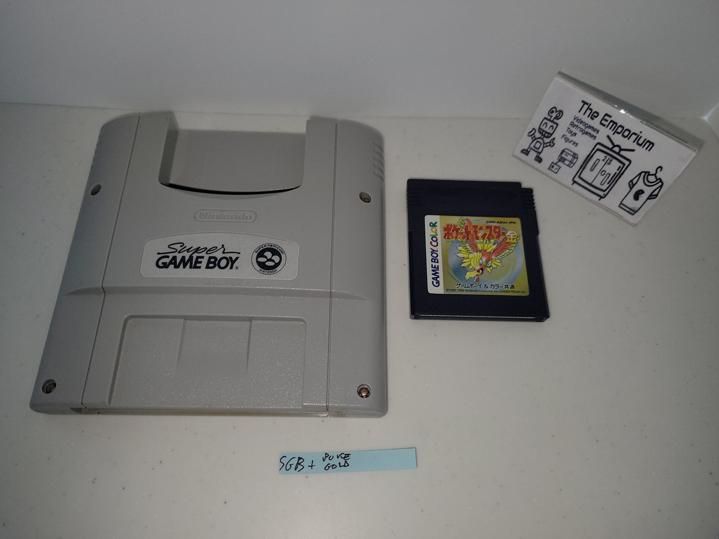 Super GameBoy Adapter + Pokemon Gold - Nintendo Sfc Super Famicom