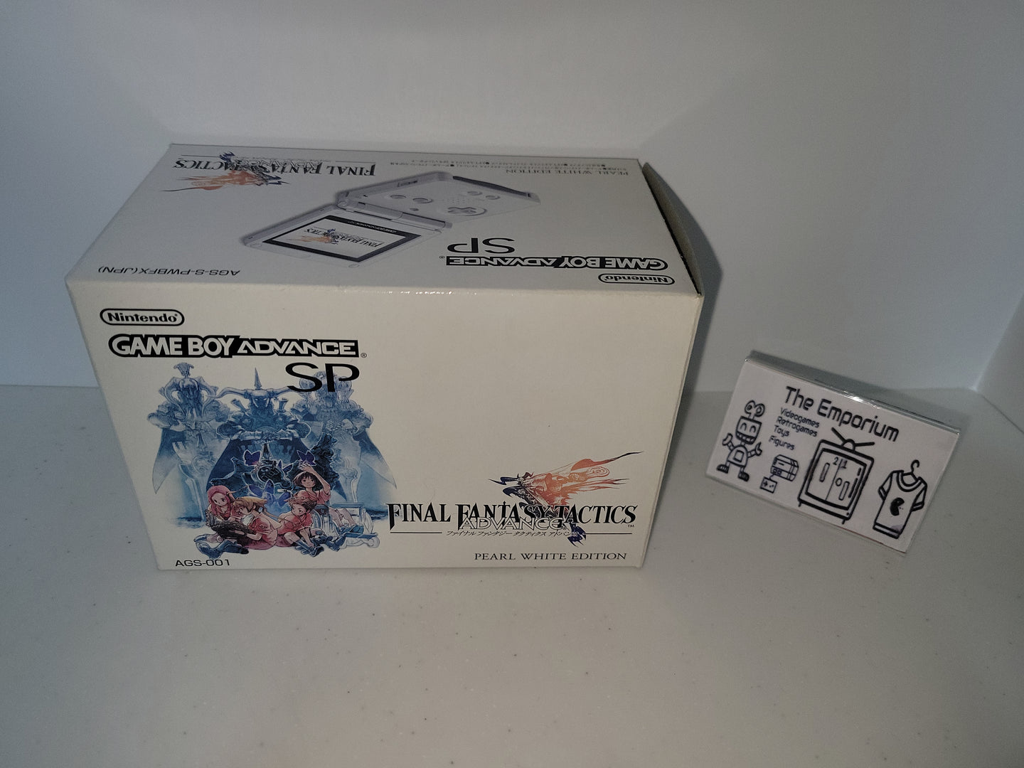 Game Boy Advance SP - Final Fantasy Tactics Pearl White Limited Edition - Nintendo GBA GameBoy Advance