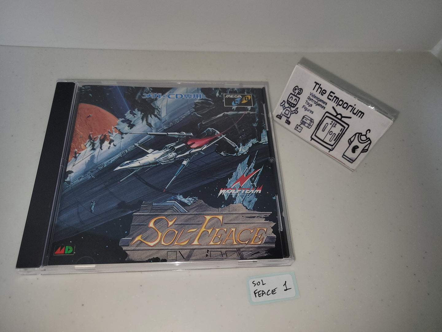Sol-Feace - Sega MCD MD MegaDrive Mega Cd