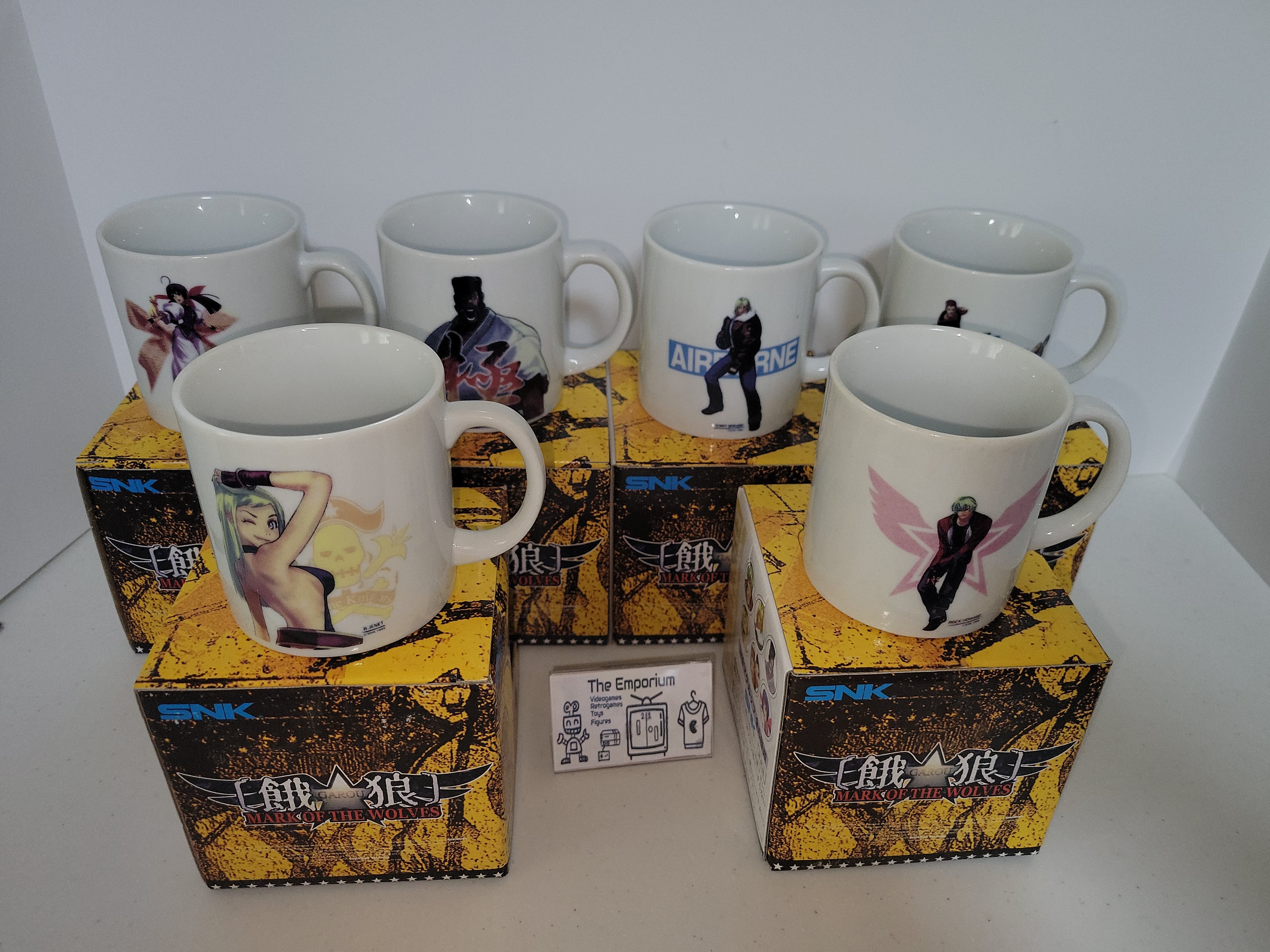6x Garou Mark of the Wolves Coffee Cup complete Set - toy action figur ...