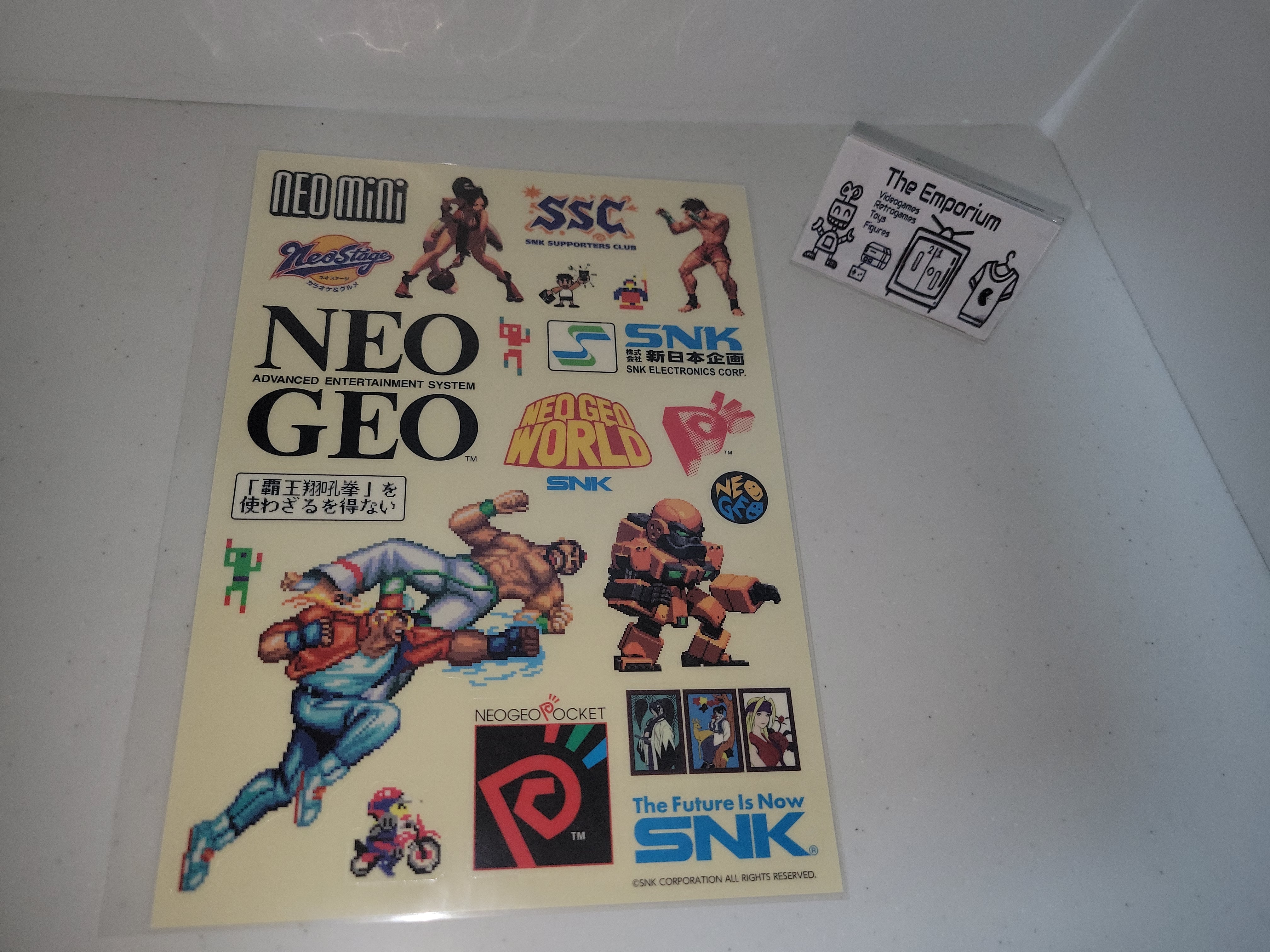 Collection Complète De Stickers NEOGEO Vol.1, 2 & 3 - Neuf Sous Blister - SNK - Nostalgie Gaming Garantie !