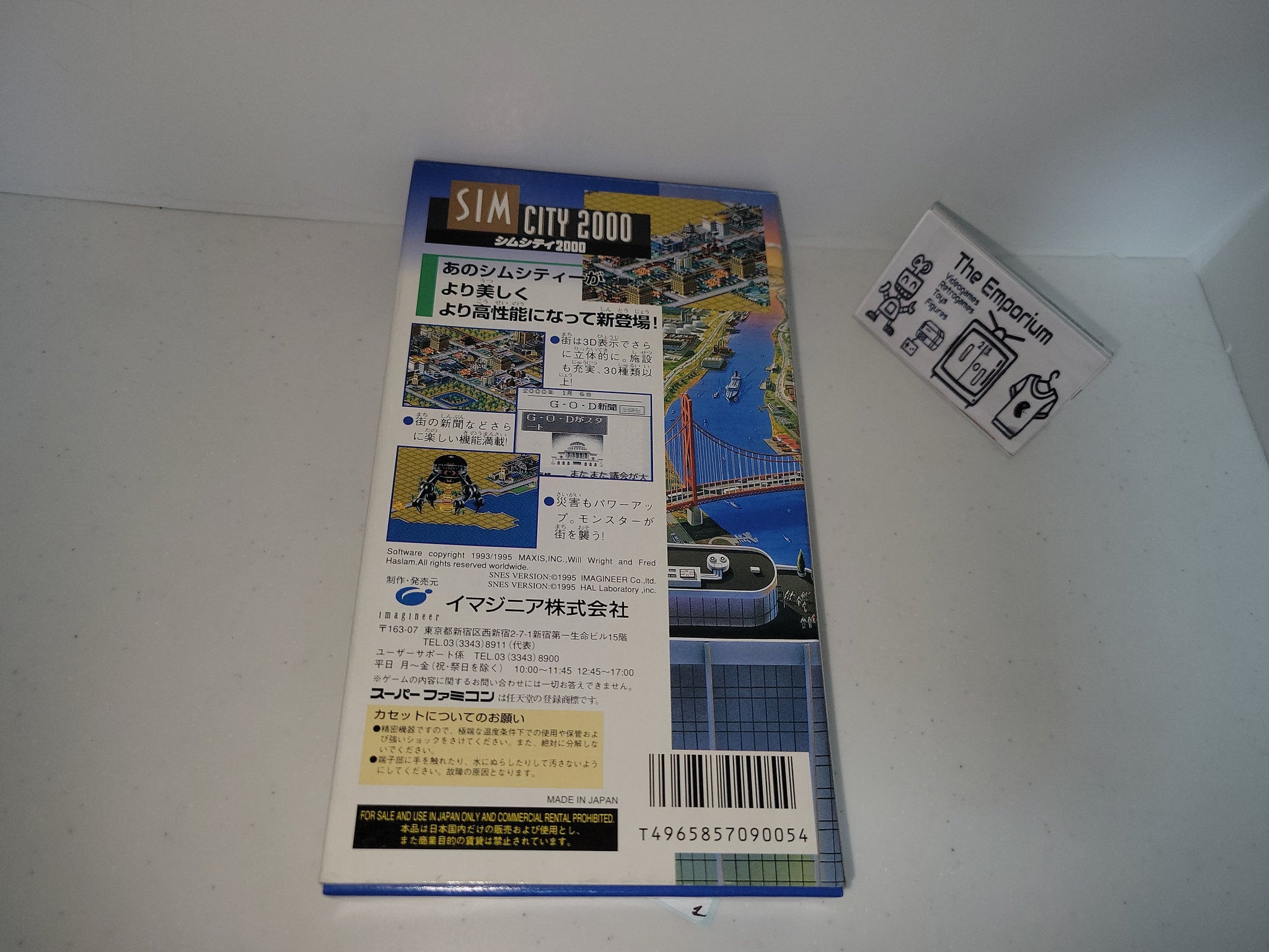 Super Famicom : Sim City 2000 – Jeu Complet Très Bon état (Japon)