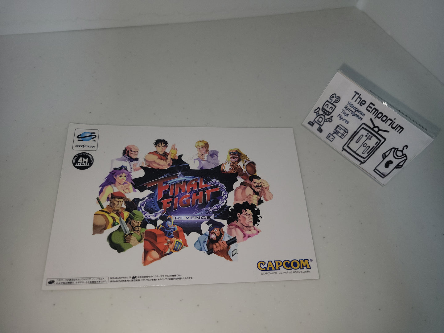 Final Fight Revenge Sega Saturn NOT FOR SALE preorder Bonus Postcard - toy action figure gadgets