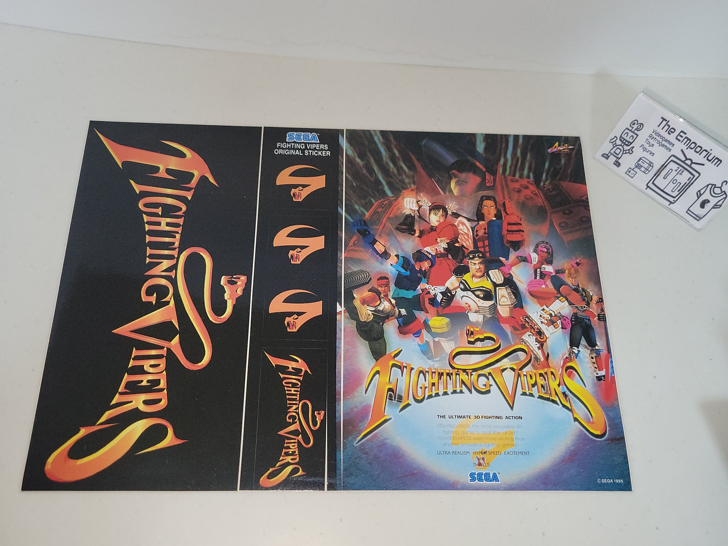 Fighting Vipers Original Stickers - Arcade poster artset
