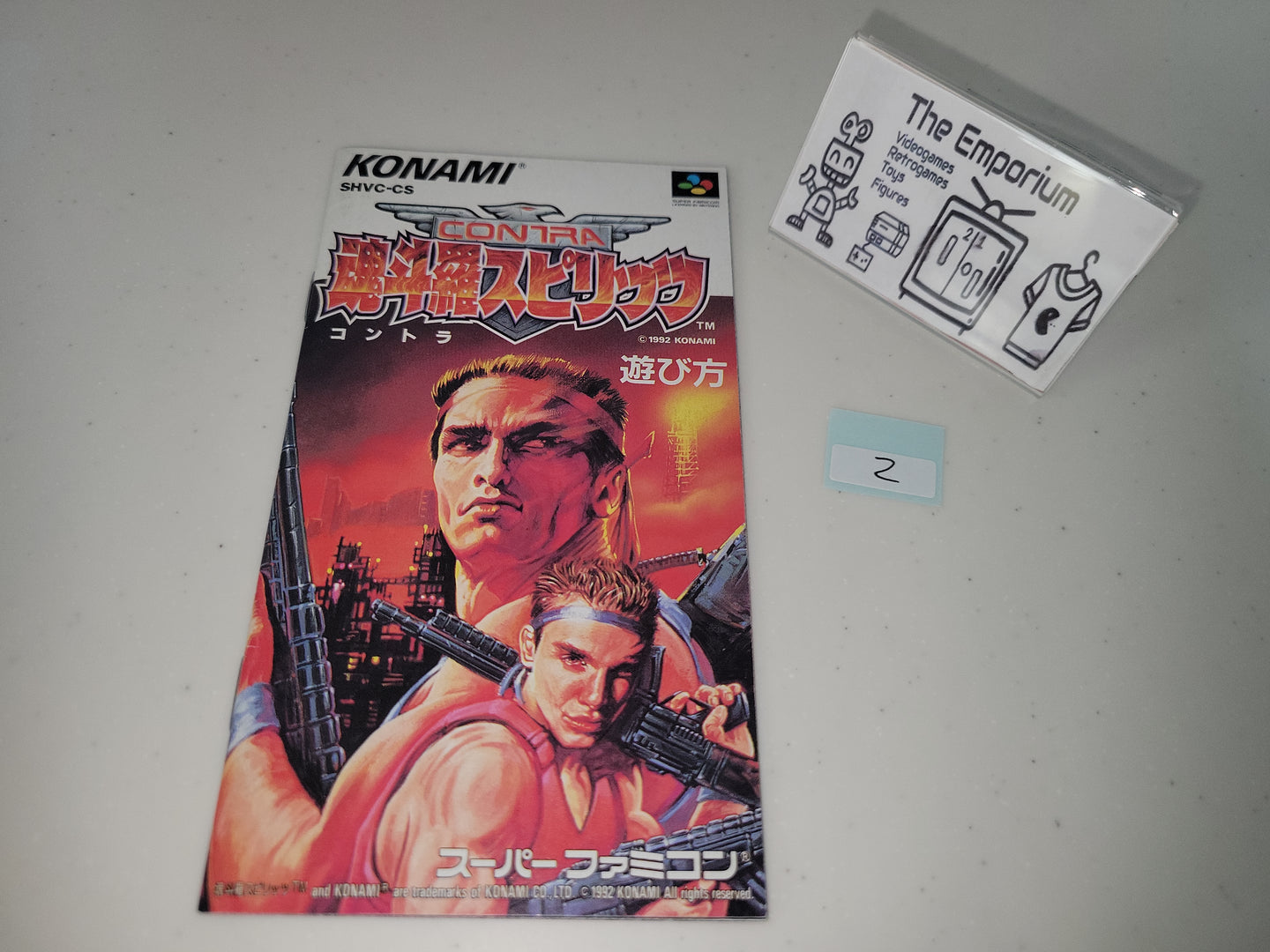 Contra Spirits Manual - Nintendo Sfc Super Famicom