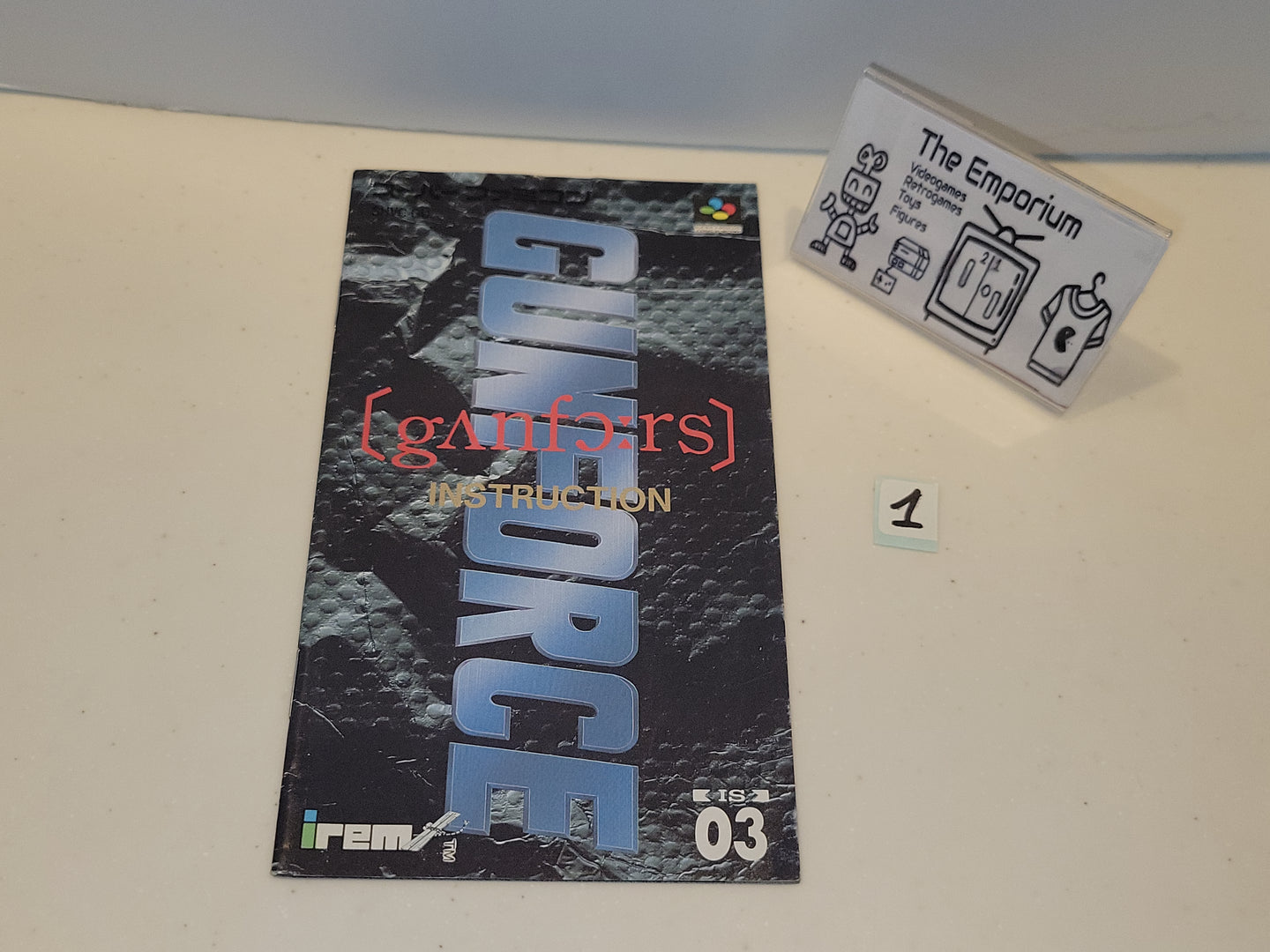 GunForce Manual - Nintendo Sfc Super Famicom