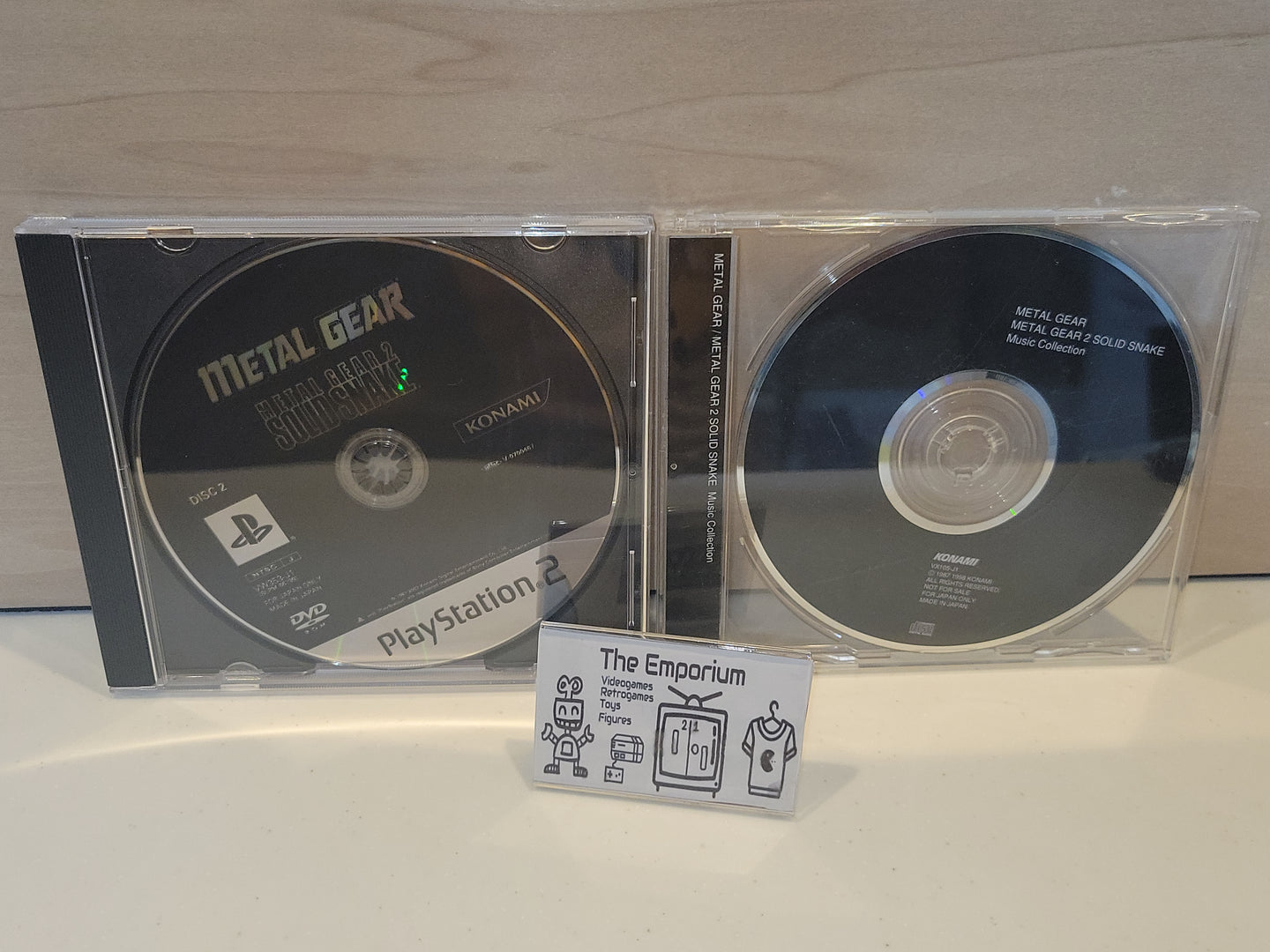 MetalGear 1+2 Disc + Soundtrack - Sony playstation 2