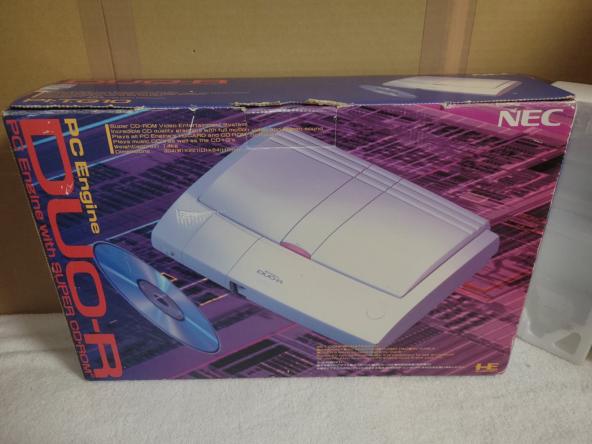 Box Only] Nec Pc Engine Duo R Box - Nec Pce Duo DuoR Pc Engine