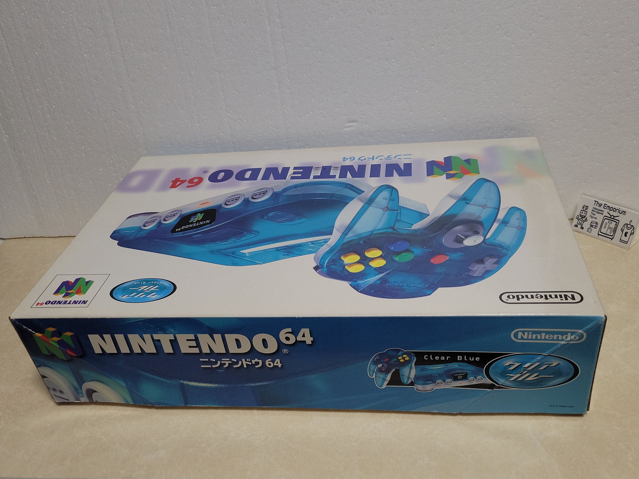 N64 Console Box Art Nintendo 64 Console CLEAR BLUE
