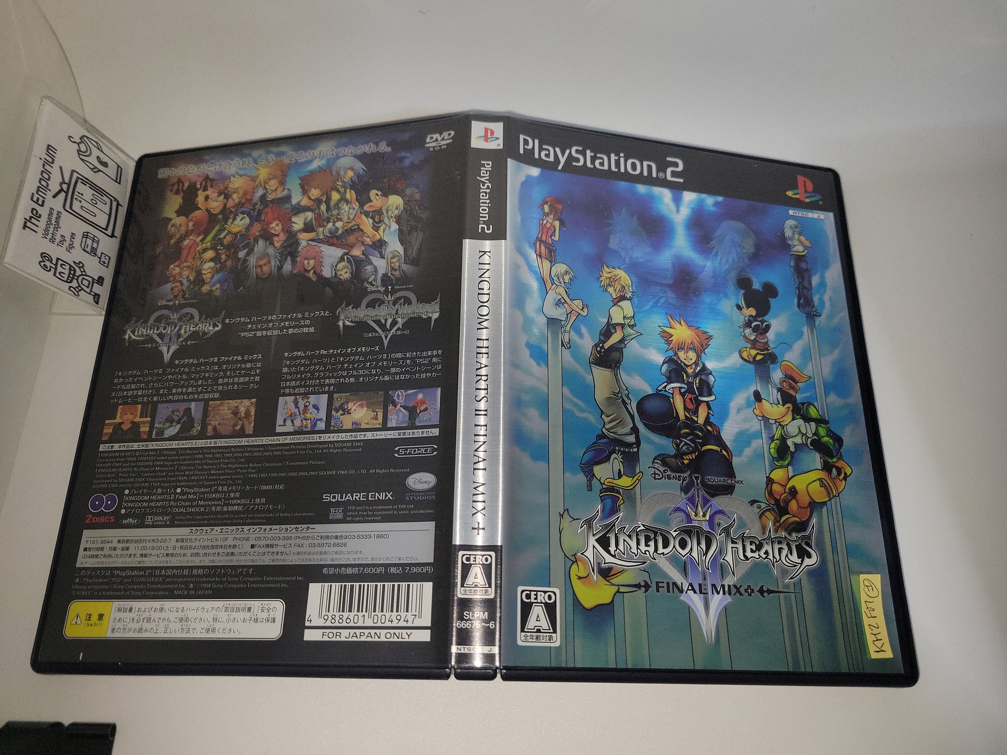Playstation 2 Disney Kingdom Hearts (PS2) Squaresoft Video Game