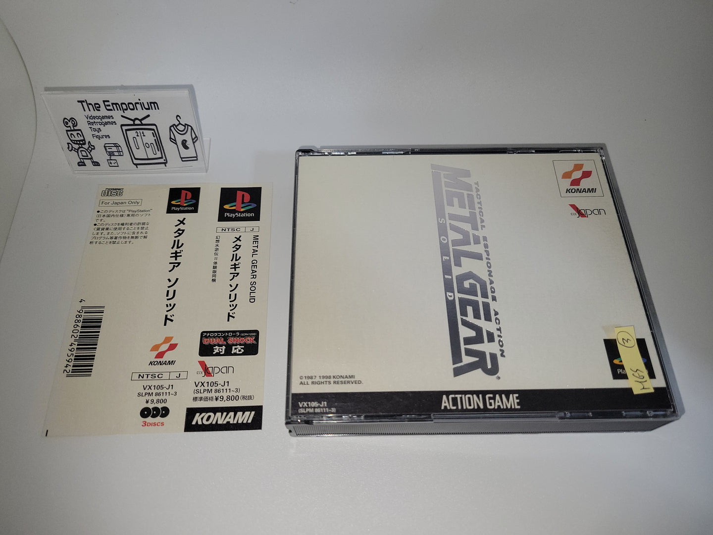 Metal Gear Solid (silver color cover version) - Sony PS1 Playstation