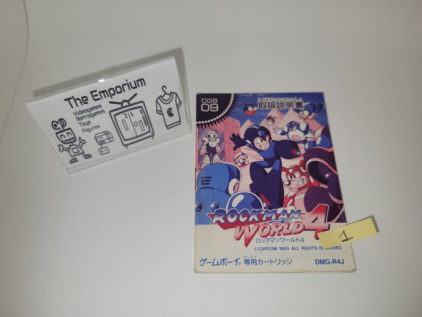 RockMan World 4 GB MANUAL ONLY - Nintendo GB GameBoy