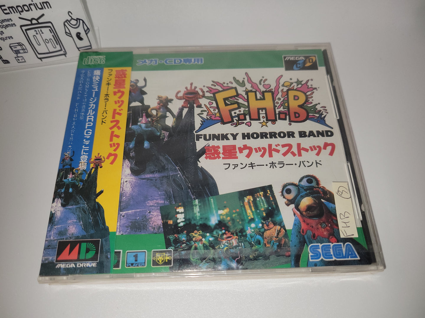 Wakusei Woodstock: Funky Horror Band - Sega MCD MD MegaDrive Mega Cd