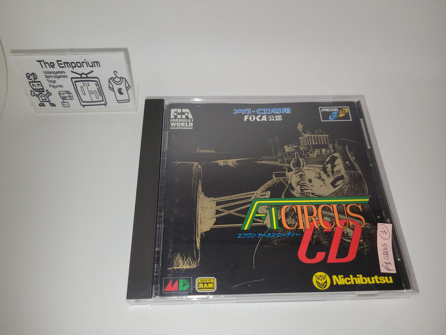 F1 Circus CD - Sega MCD MD MegaDrive Mega Cd
