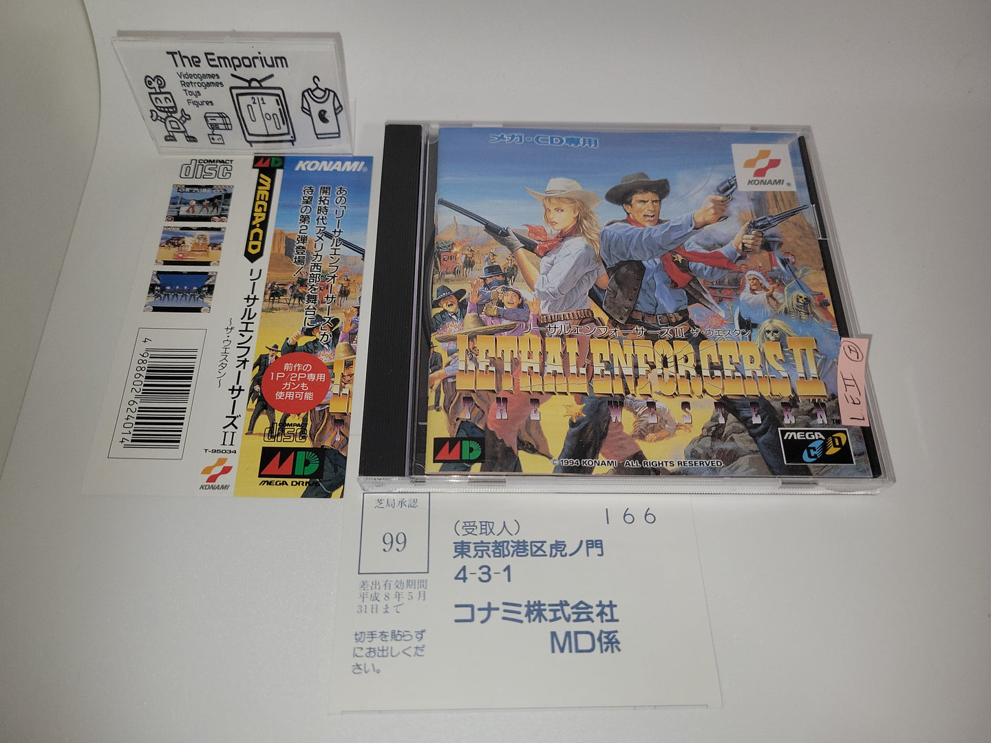 Lethal Enforcers II: The Western - Sega MCD MD MegaDrive Mega Cd
