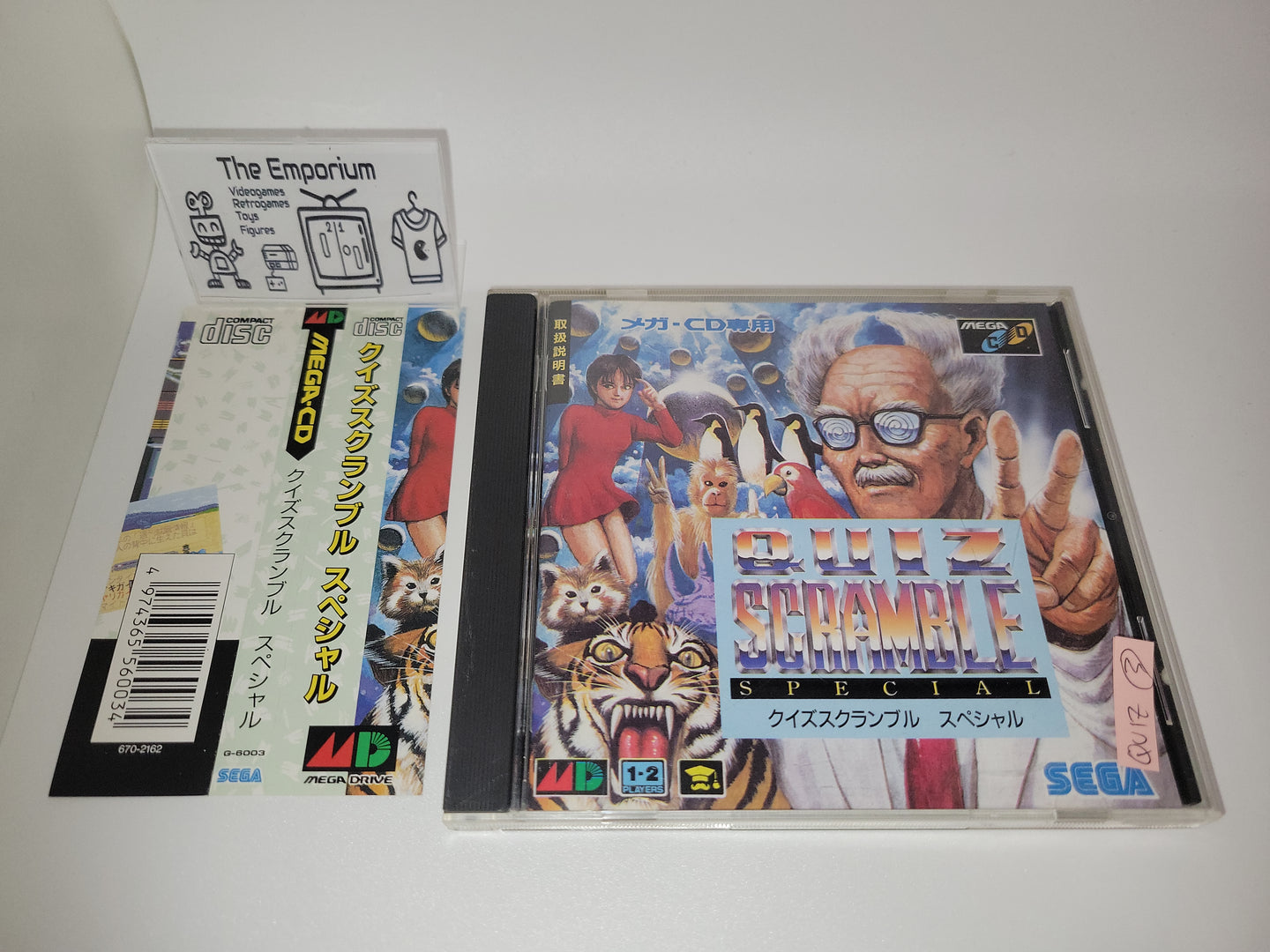 Quiz Scramble Special - Sega MCD MD MegaDrive Mega Cd