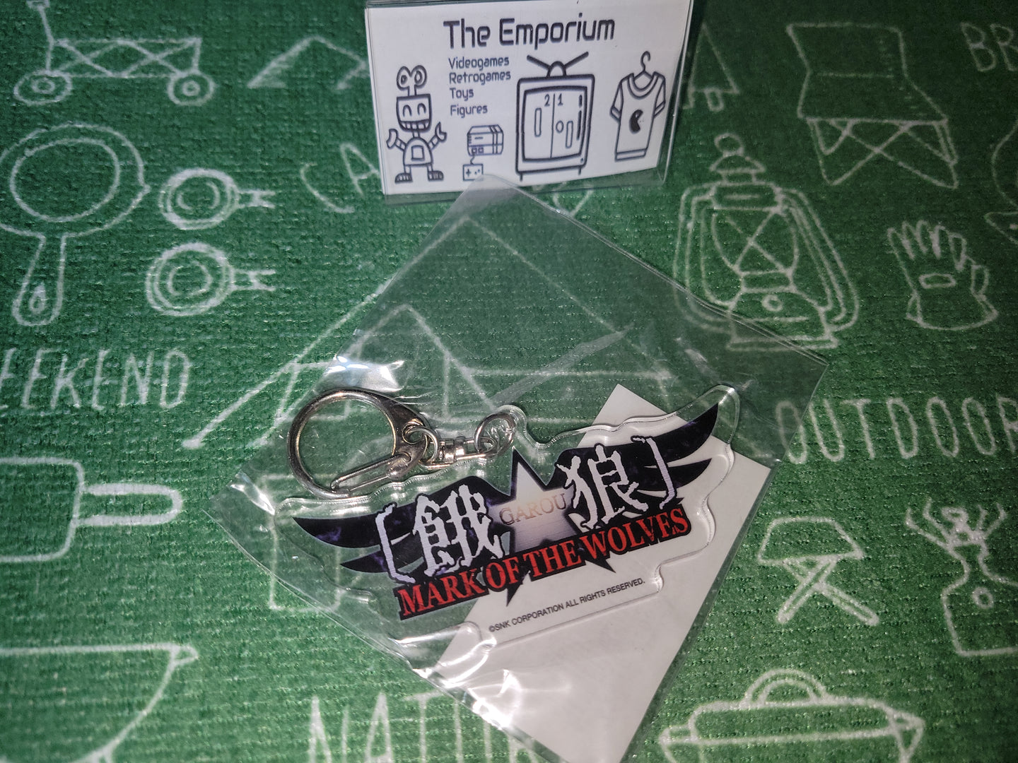 Snk NeoGeo Garou Mark of the Wolves Logo Keychain - toy action figure gadgets