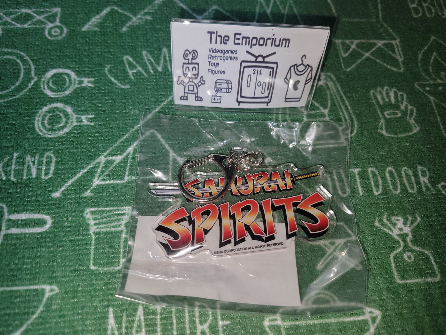 Snk NeoGeo Samurai Spirits Logo Keychain - toy action figure gadgets