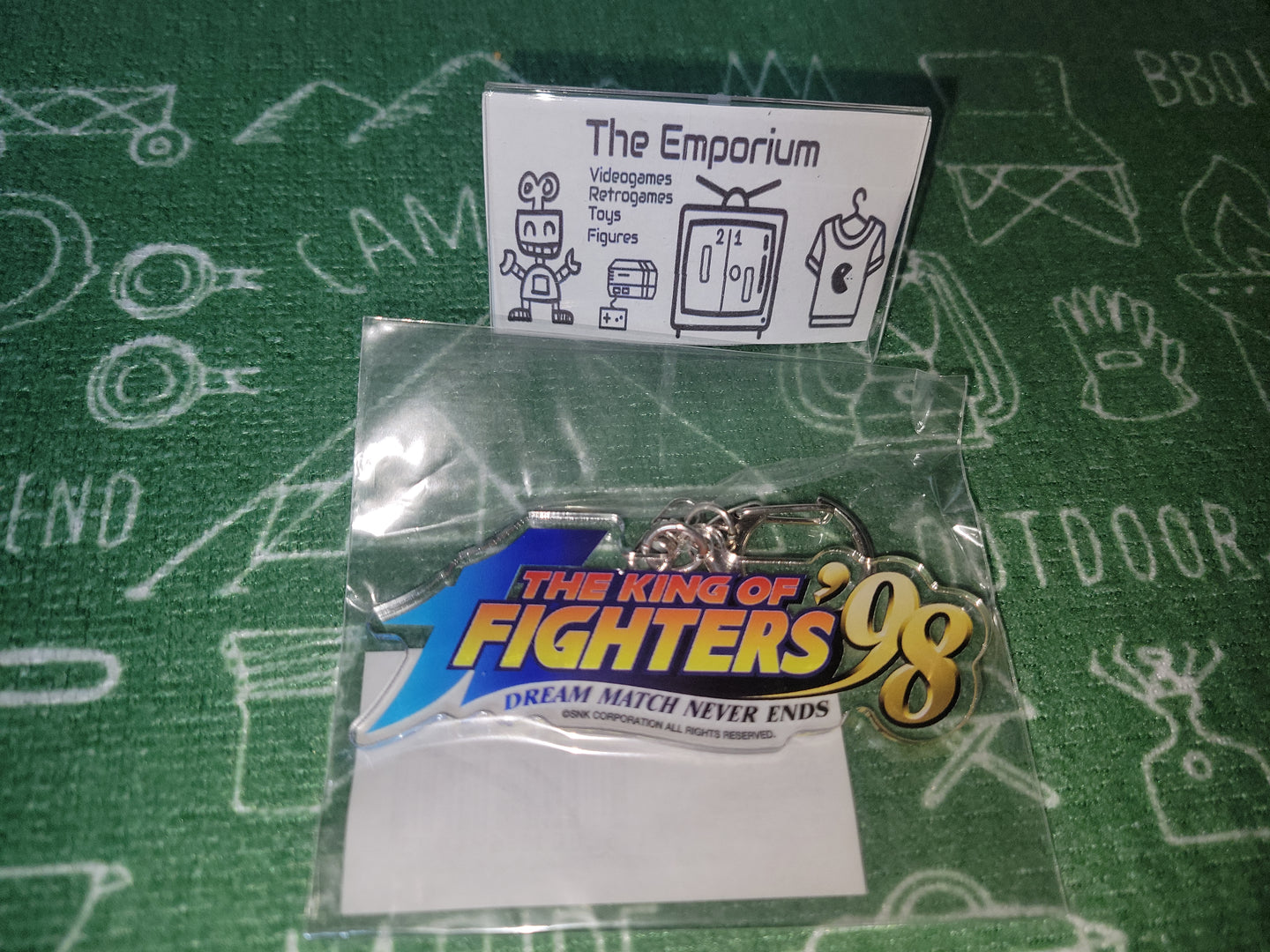 Snk NeoGeo The King Of Fighters 98 Logo Keychain - toy action figure gadgets