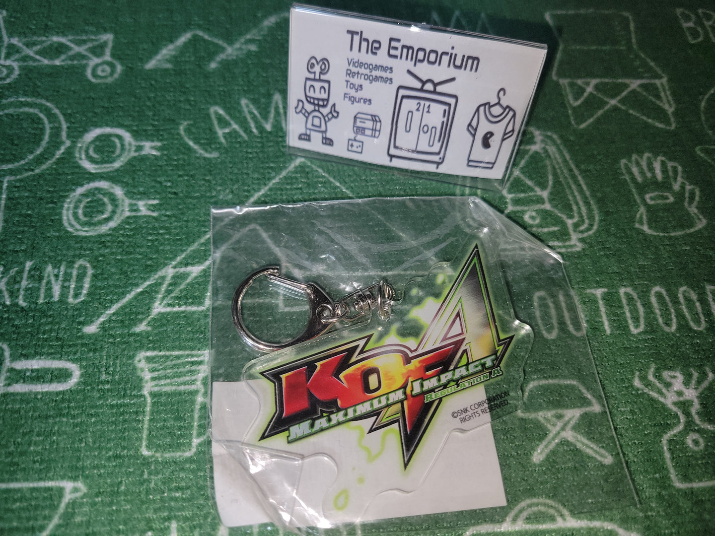 Snk NeoGeo The King Of Fighters A Maximum Impact Logo Keychain - toy action figure gadgets