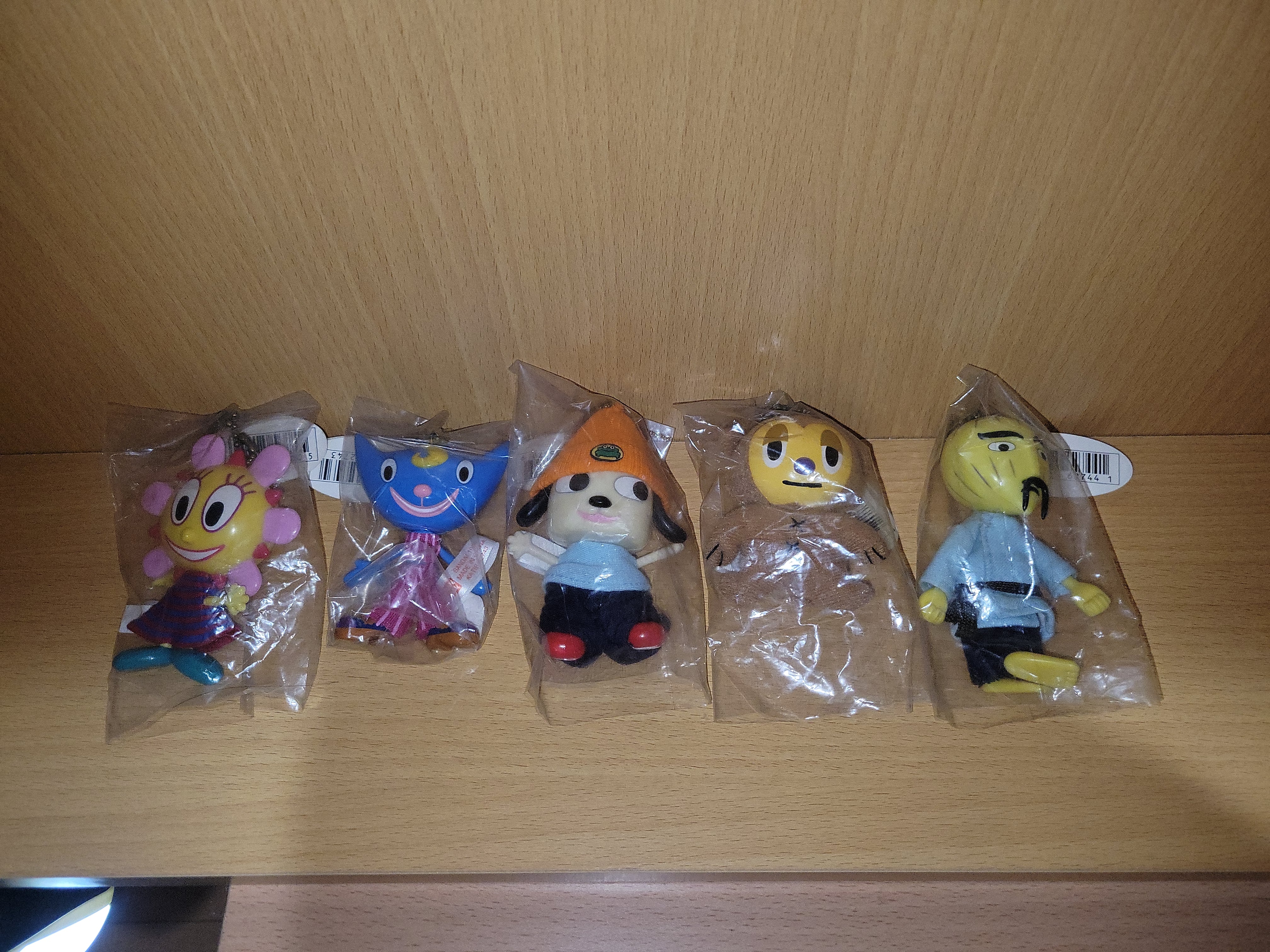 1998 Bandai Parappa The Rapper Characters Keychains (set of 5) - toy a ...