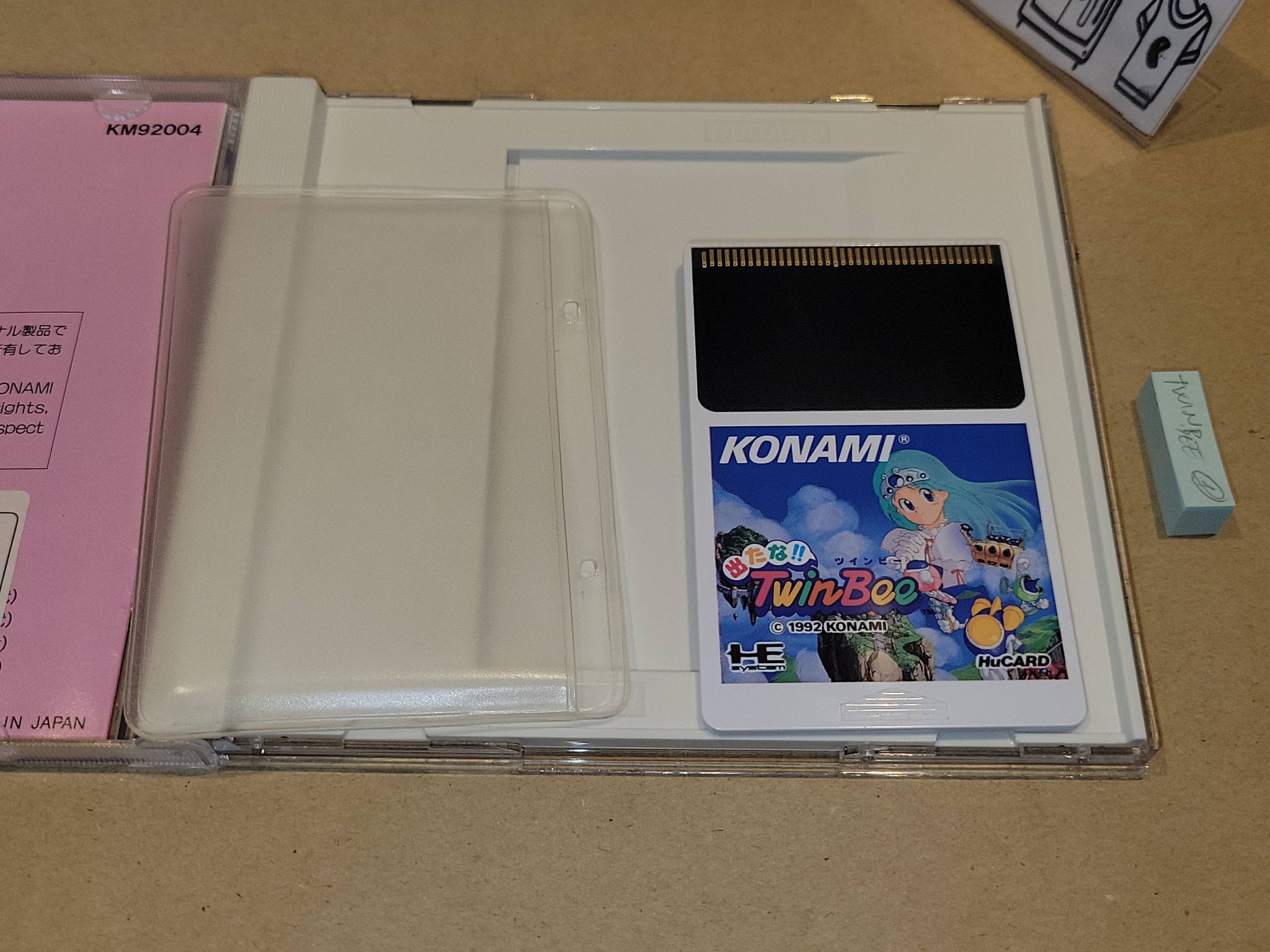 Detana TwinBee Hu-Card For NEC PC Engine (Konami, 1993) - Japanese