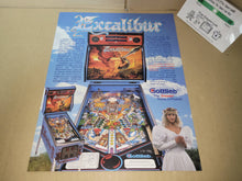 Load image into Gallery viewer, Excalibur PinBall Promo Flyer A4 - arcade artset art set
