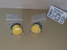 Load image into Gallery viewer, Arcade Push button 24mm Yellow Screw-in (set of 2) - Arcade Pcb Printed Circuit Board
