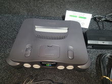 Load image into Gallery viewer, Nintendo 64 Console - black + Perfect Strikers - Nintendo64 N64 Nintendo 64
