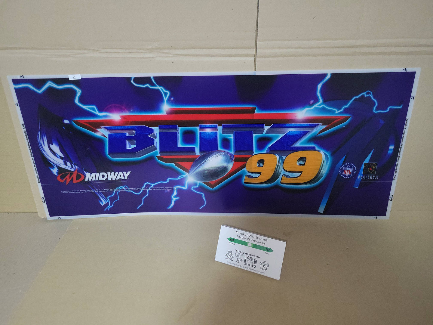 NFL Blitz'99 Original Marquee Pop - Arcade poster artset