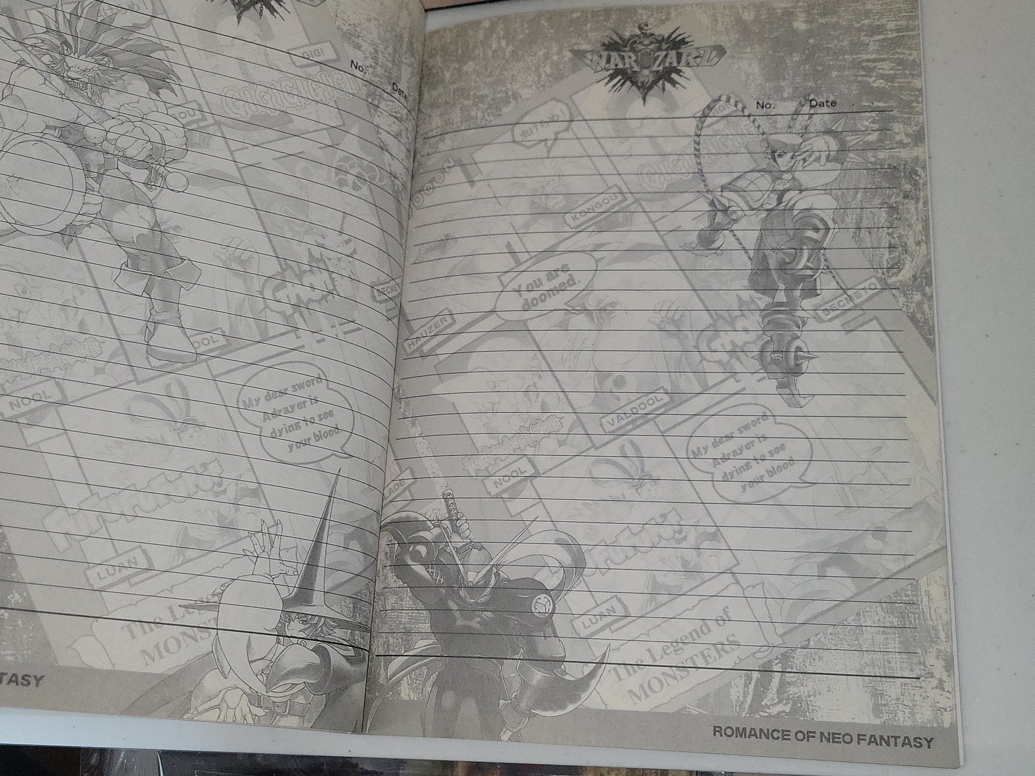 Arcade Game Notebook Warzard notebook - arcade artset art set – The Emporium RetroGames and Toys