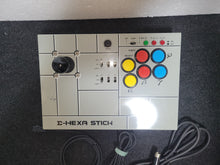 Load image into Gallery viewer, SIGMA HEXA STICK with MegaDrive / AV3000 / S-9TURBO (ATARI standard PC compatible) adapter - sega megadrive md mega drive genesis japan
