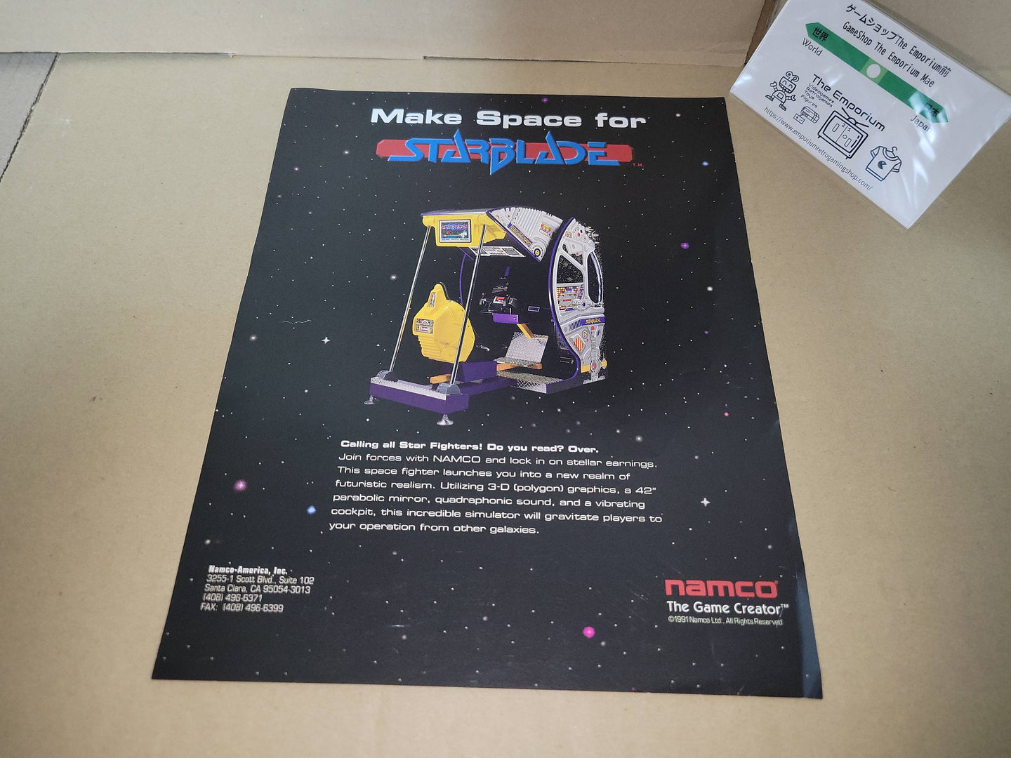 StarBlade Promo Flyer A4 - arcade artset art set
