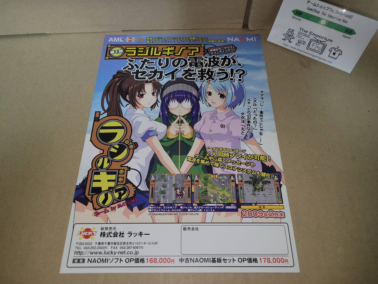 Radirgy Noa Promo Flyer A4 - arcade artset art set
